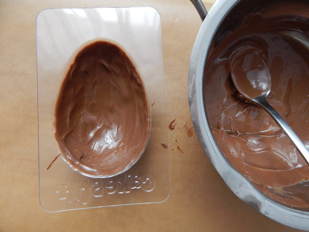 mléčná čokoláda na čokoládová vajíčka